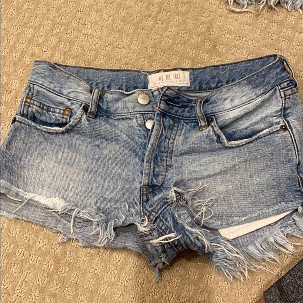 We the free cut off shorts